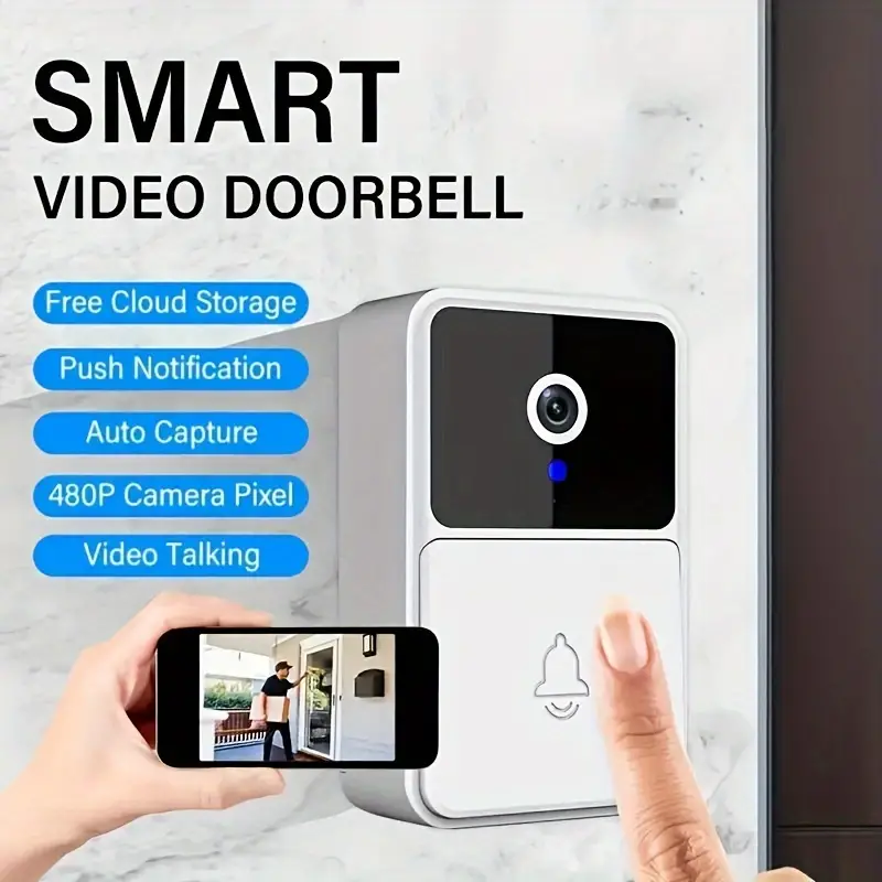 Safeguard your home and loved ones with the impressive SELFIECOM D10 Smart Video Doorbell, featuring 2.4G WiFi support.